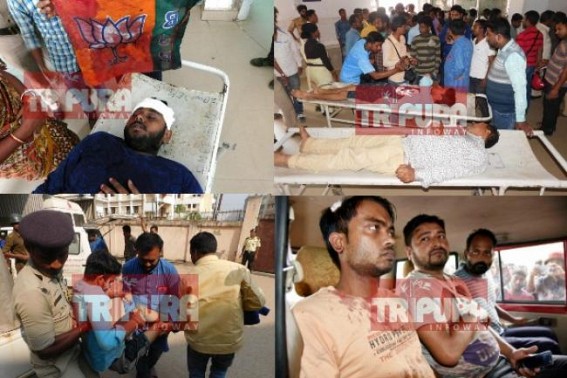 5 BJP, 4 Congress, 2 CPI-M, 1 Police  injured at Capital City during Tripura Bandh : Negligence of policeâ€™s duty alleged : Deodhar says, â€˜Attack canâ€™t stop BJPâ€™